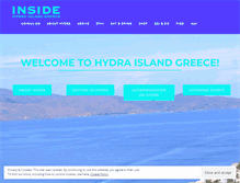 Tablet Screenshot of hydraislandgreece.com